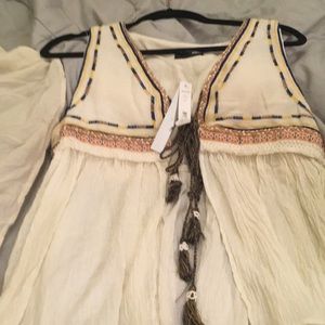 (L) Aqua Vest or cover up NWT